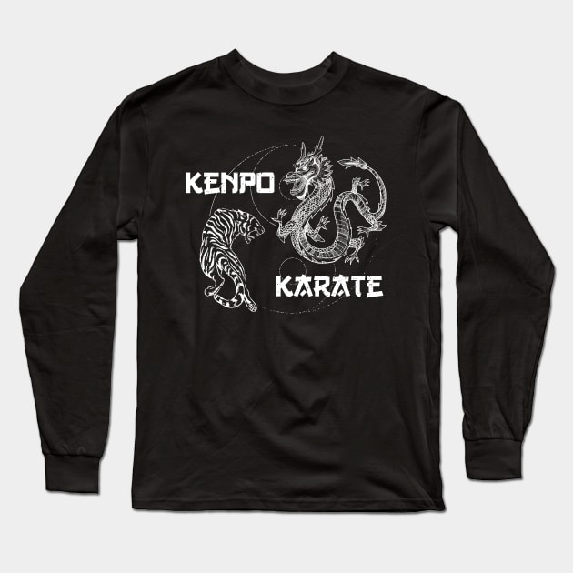 Kenpo Karate Long Sleeve T-Shirt by Designs By Jnk5